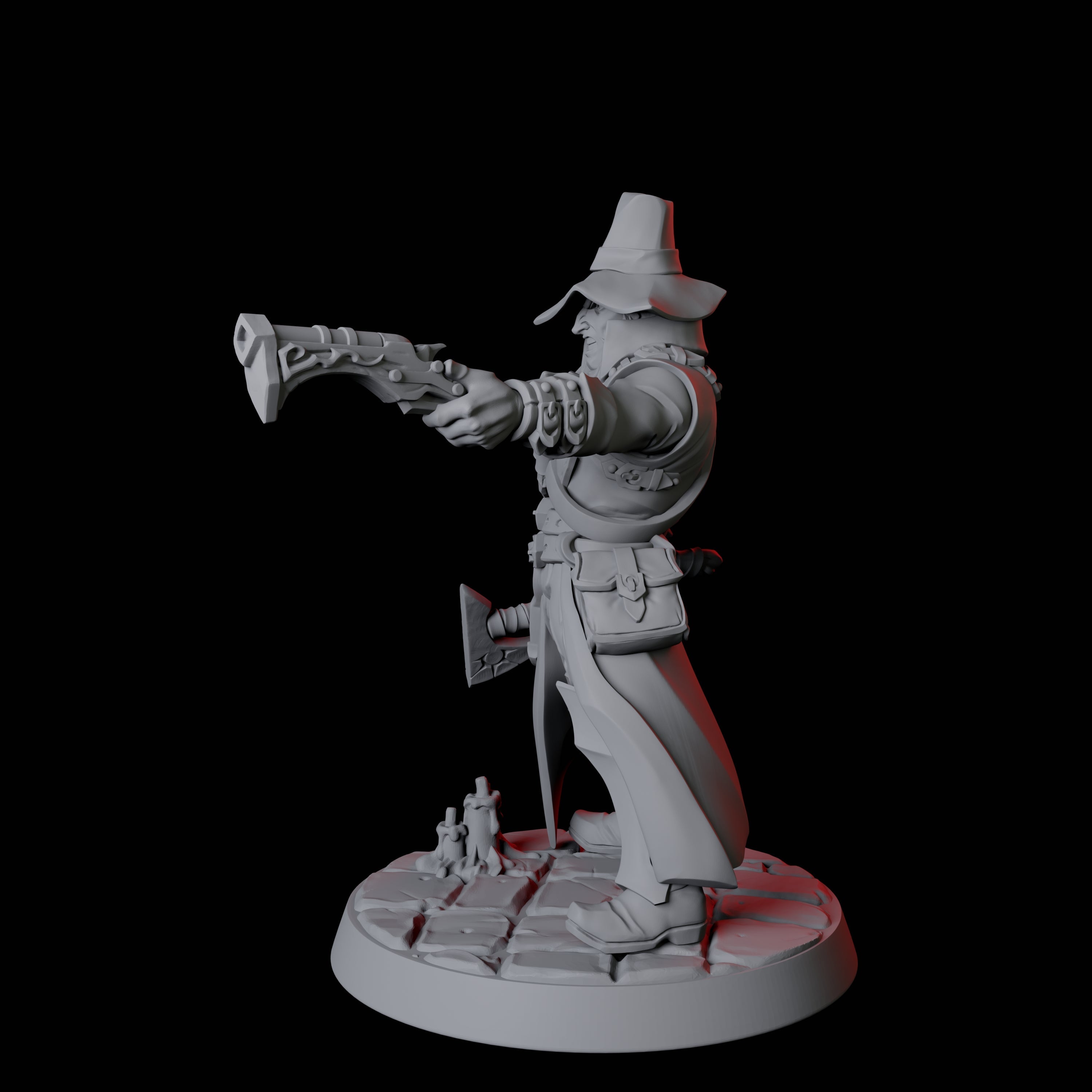 Vampire Hunter B Miniature for Dungeons and Dragons, Pathfinder or other TTRPGs