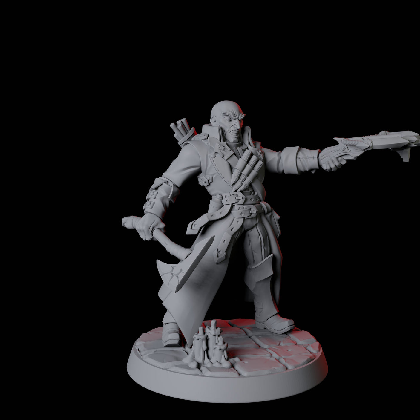 Vampire Hunter B Miniature for Dungeons and Dragons, Pathfinder or other TTRPGs
