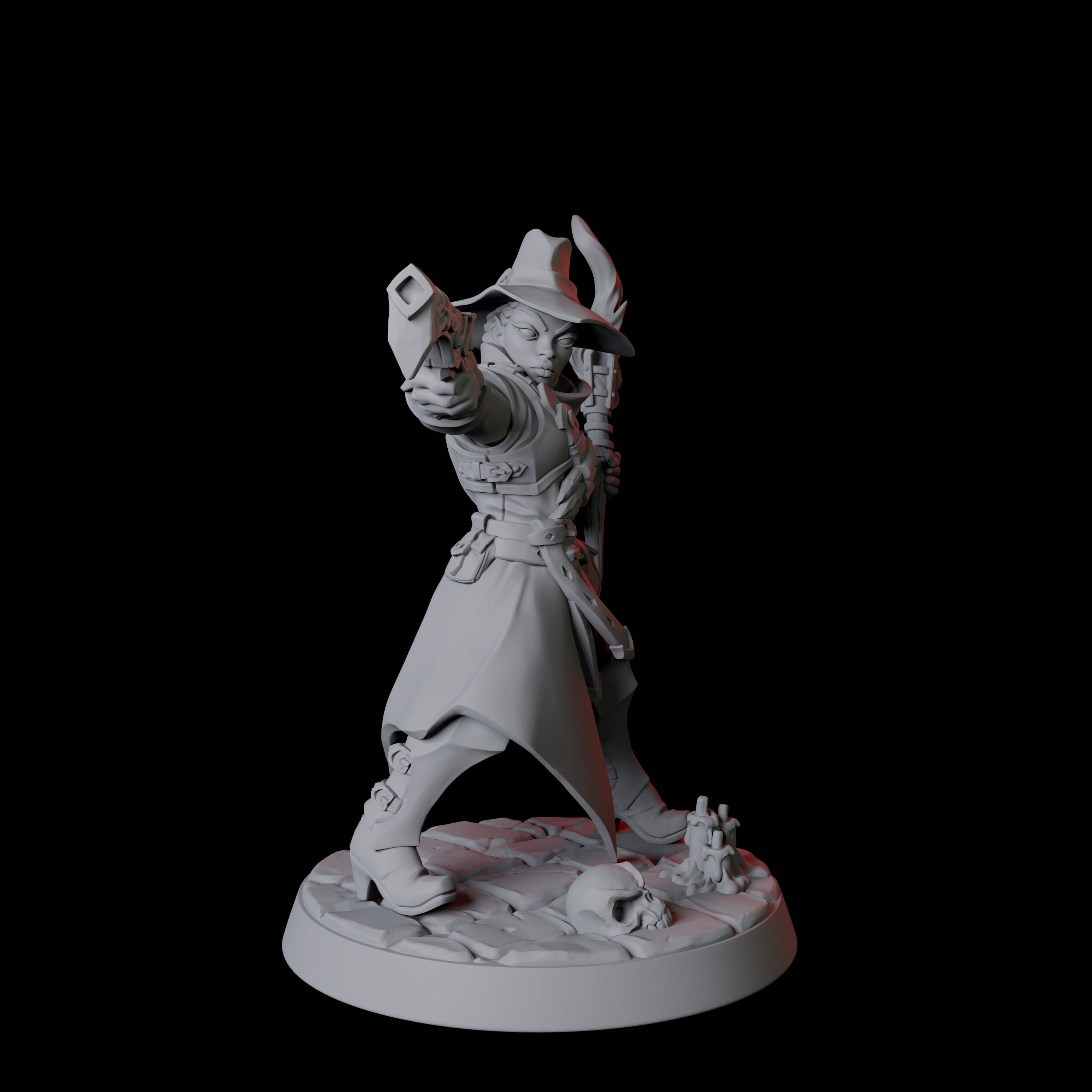 Vampire Hunter E Miniature for Dungeons and Dragons, Pathfinder or other TTRPGs