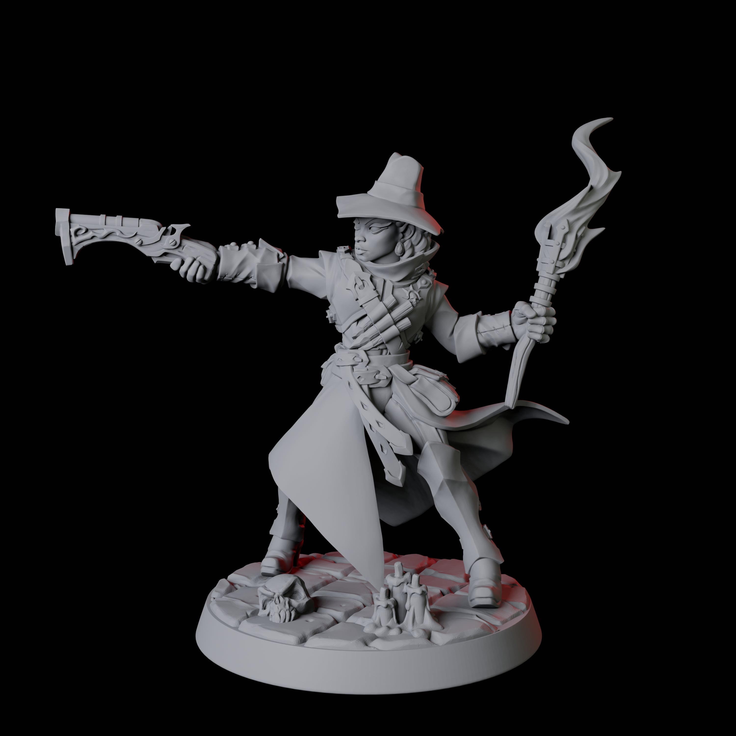 Vampire Hunter E Miniature for Dungeons and Dragons, Pathfinder or other TTRPGs