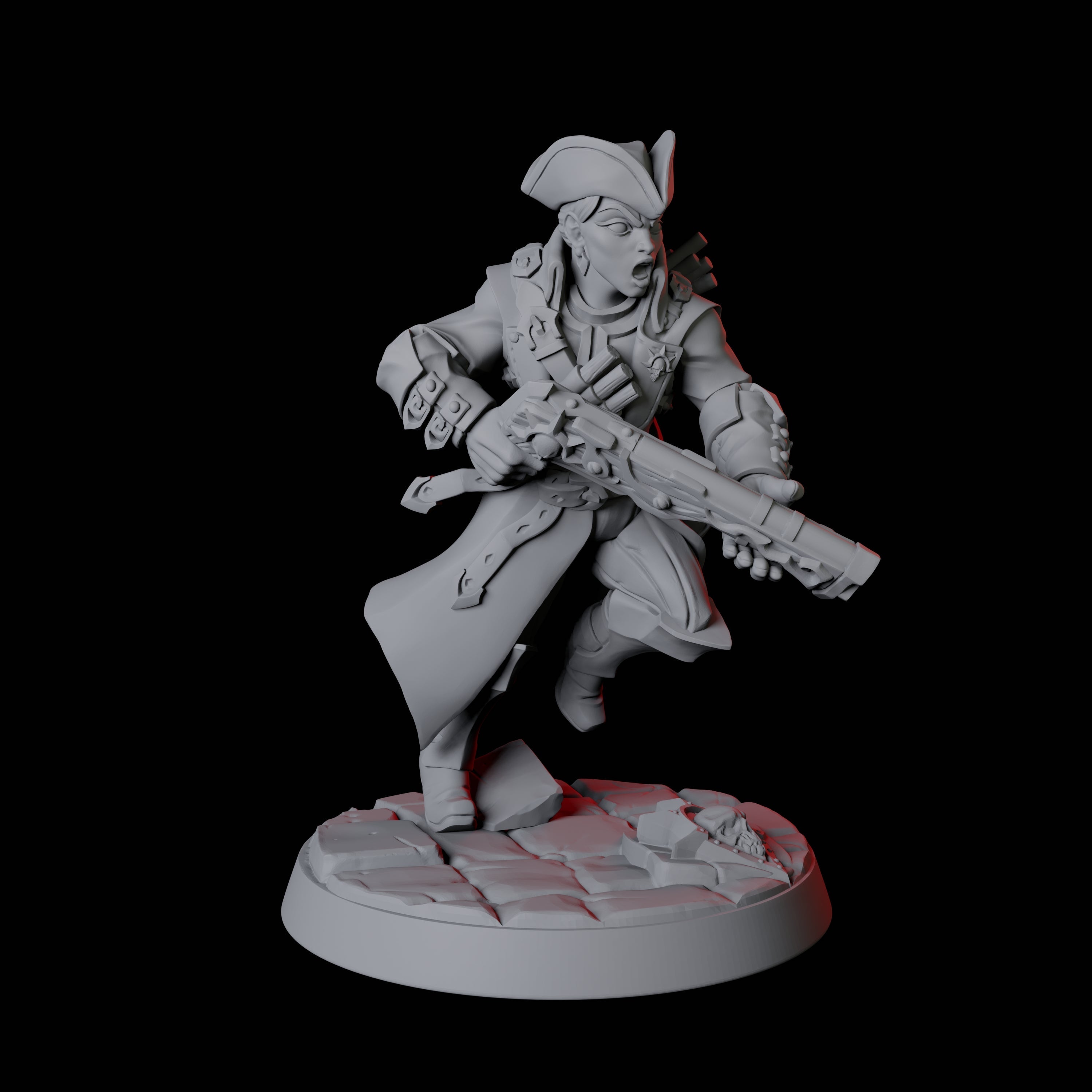 Vampire Hunter F Miniature for Dungeons and Dragons, Pathfinder or other TTRPGs