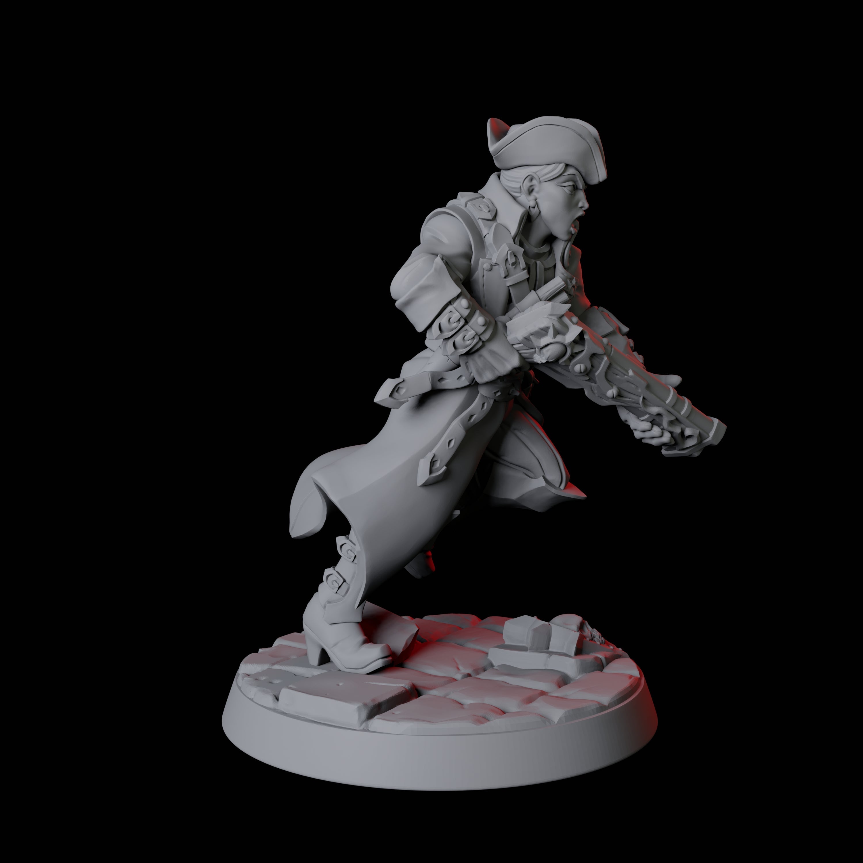 Vampire Hunter F Miniature for Dungeons and Dragons, Pathfinder or other TTRPGs