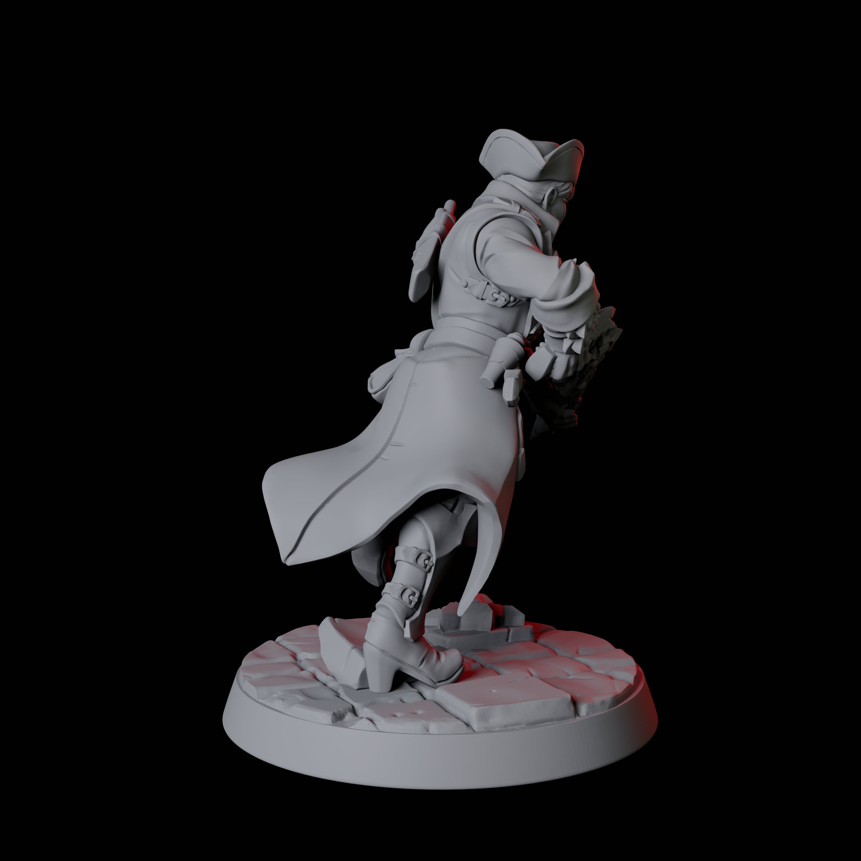 Vampire Hunter F Miniature for Dungeons and Dragons, Pathfinder or other TTRPGs