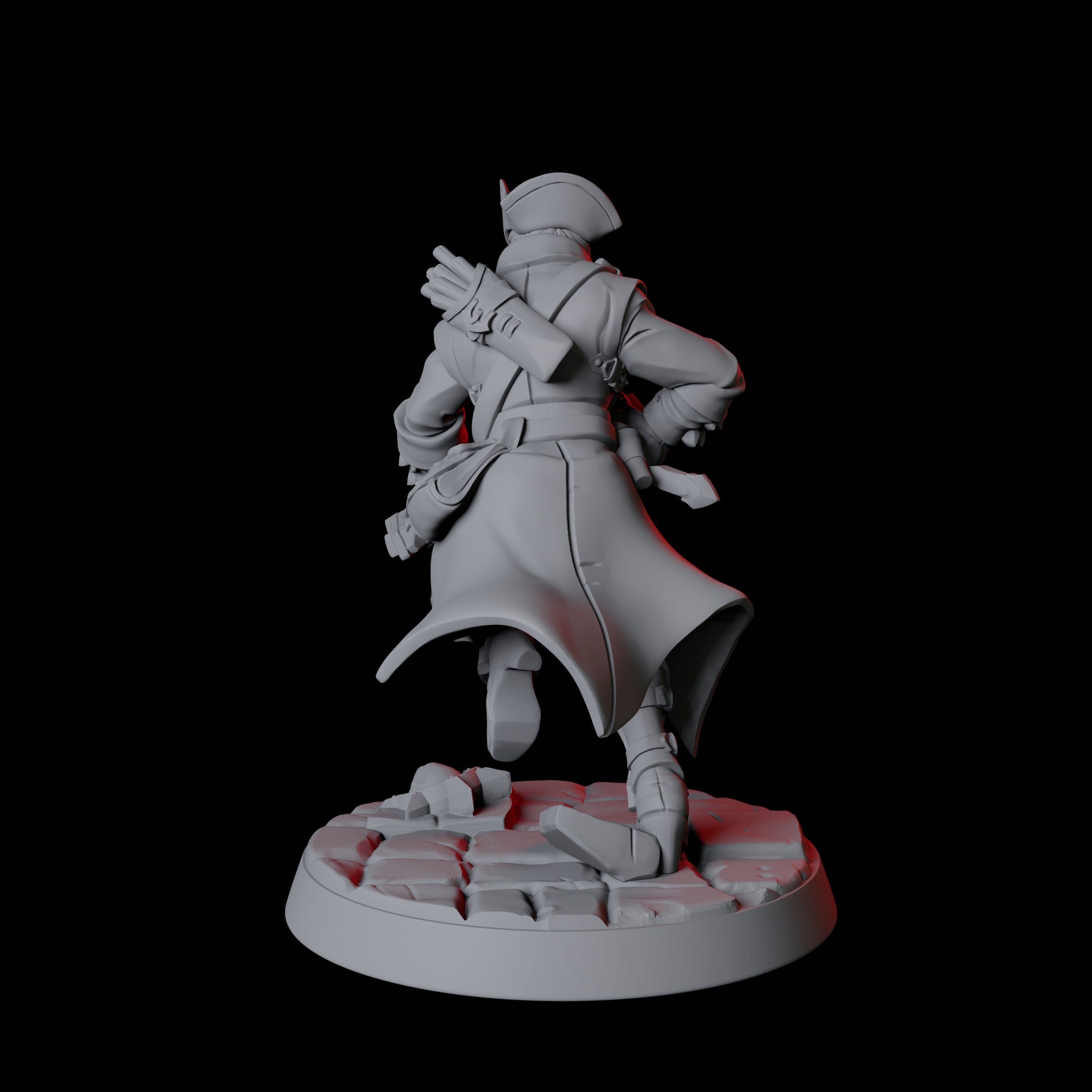 Vampire Hunter F Miniature for Dungeons and Dragons, Pathfinder or other TTRPGs