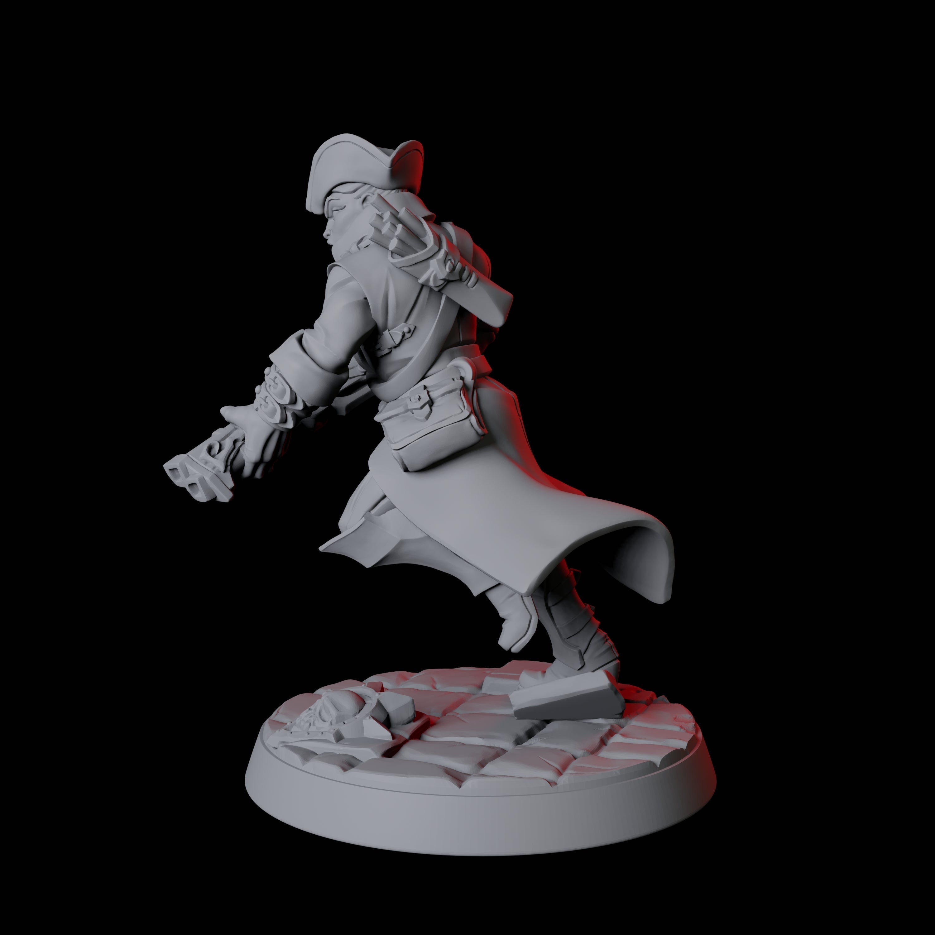 Vampire Hunter F Miniature for Dungeons and Dragons, Pathfinder or other TTRPGs