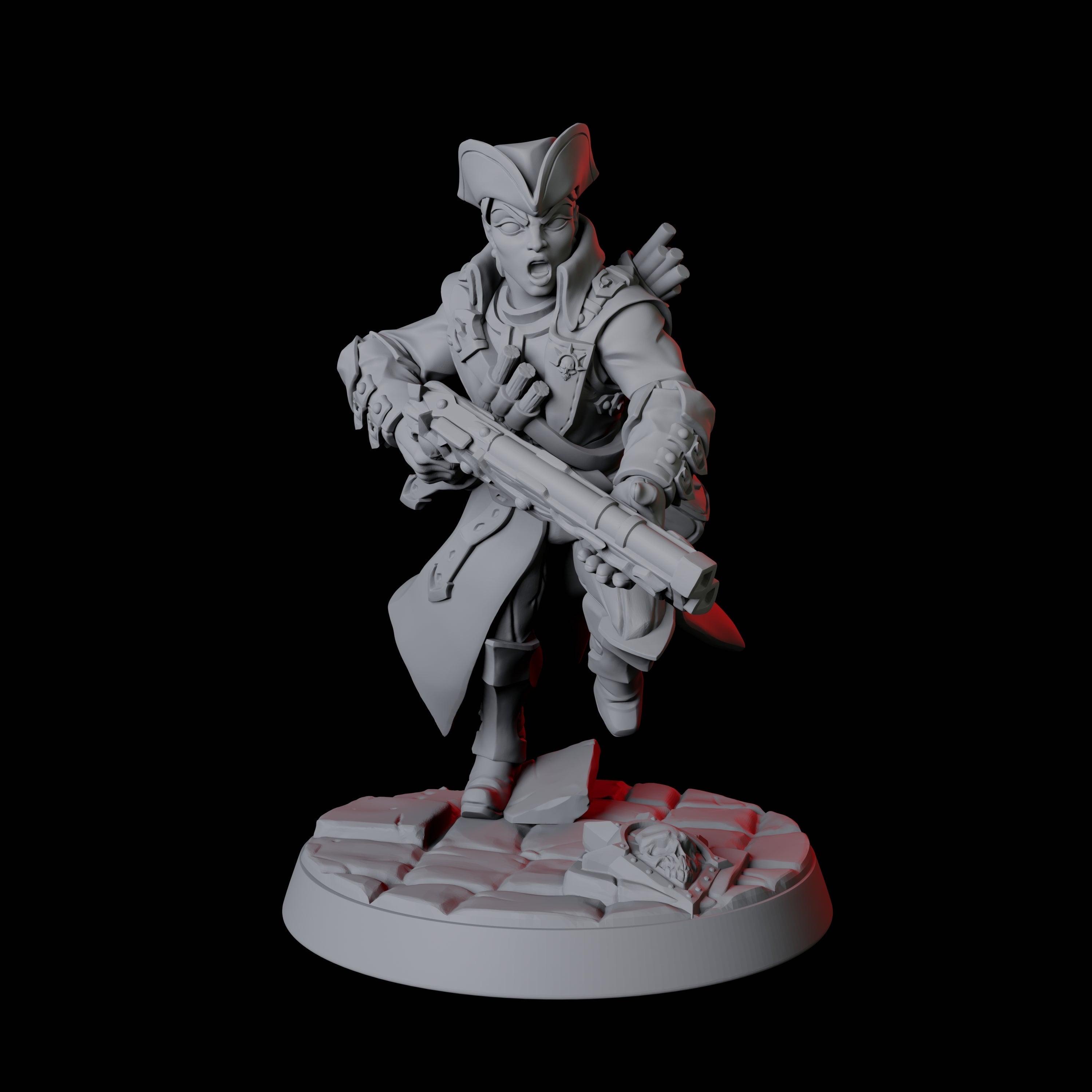 Vampire Hunter F Miniature for Dungeons and Dragons, Pathfinder or other TTRPGs