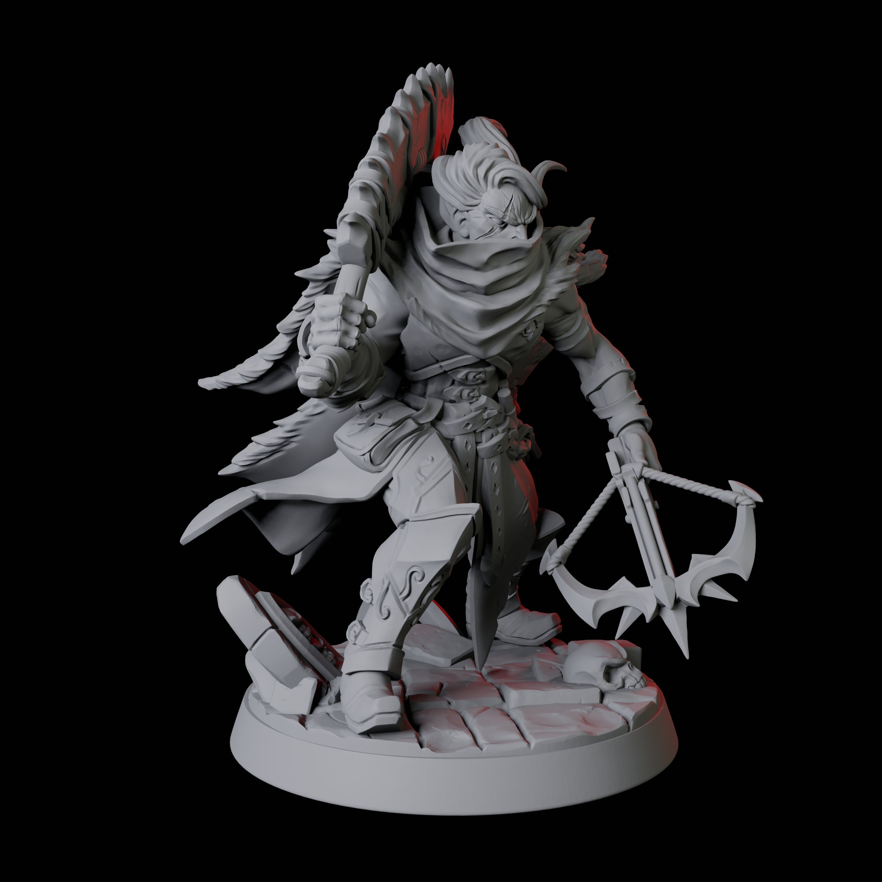 Vampire Hunter Leader Miniature for Dungeons and Dragons, Pathfinder or other TTRPGs