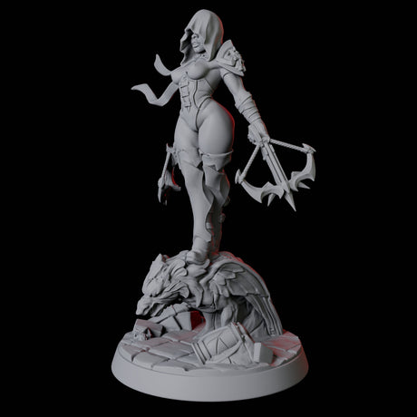 Vampire Hunter Pin-up Miniature for Dungeons and Dragons, Pathfinder or other TTRPGs
