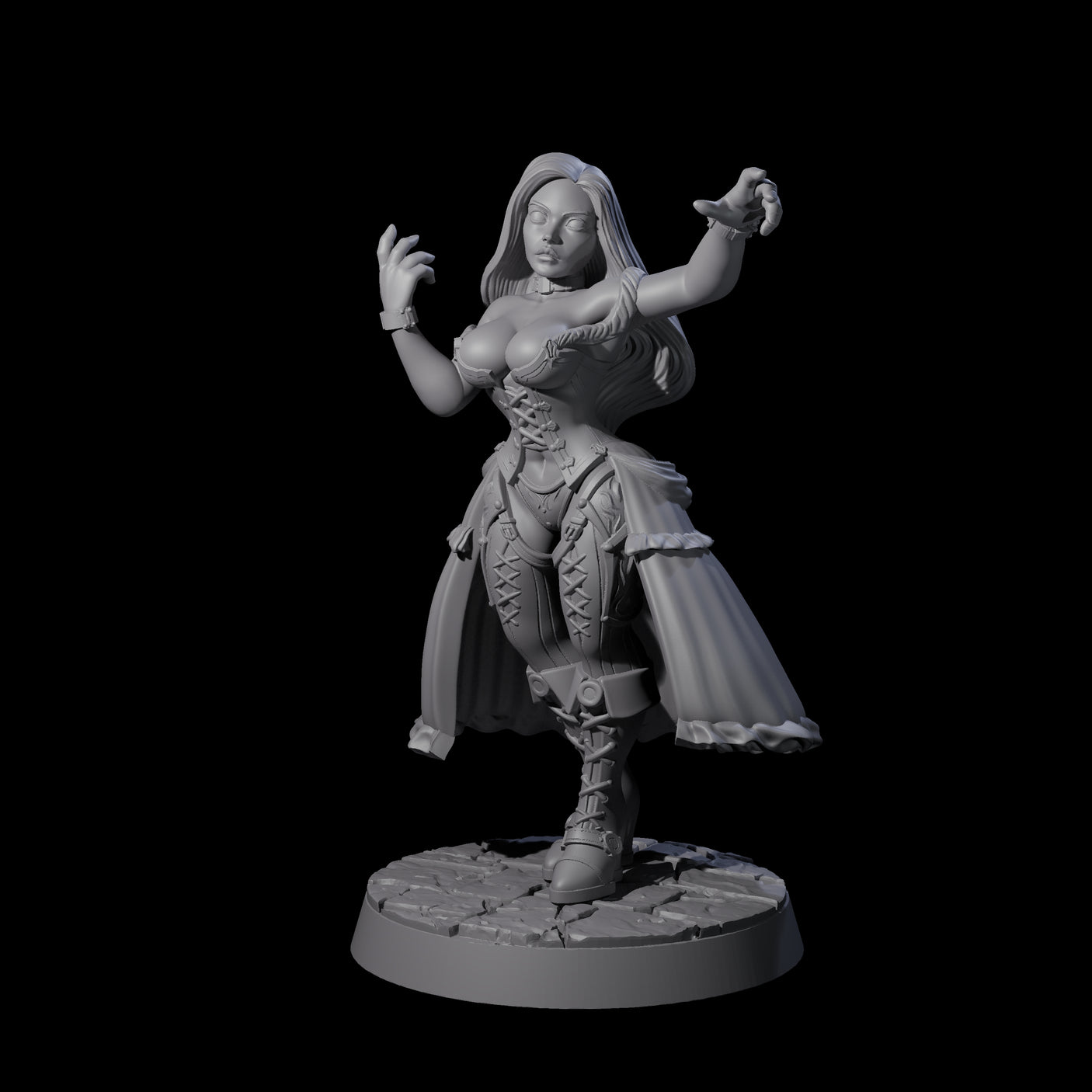 Vampire Hunter and the Hunted Miniature for Dungeons and Dragons, Pathfinder or other TTRPGs
