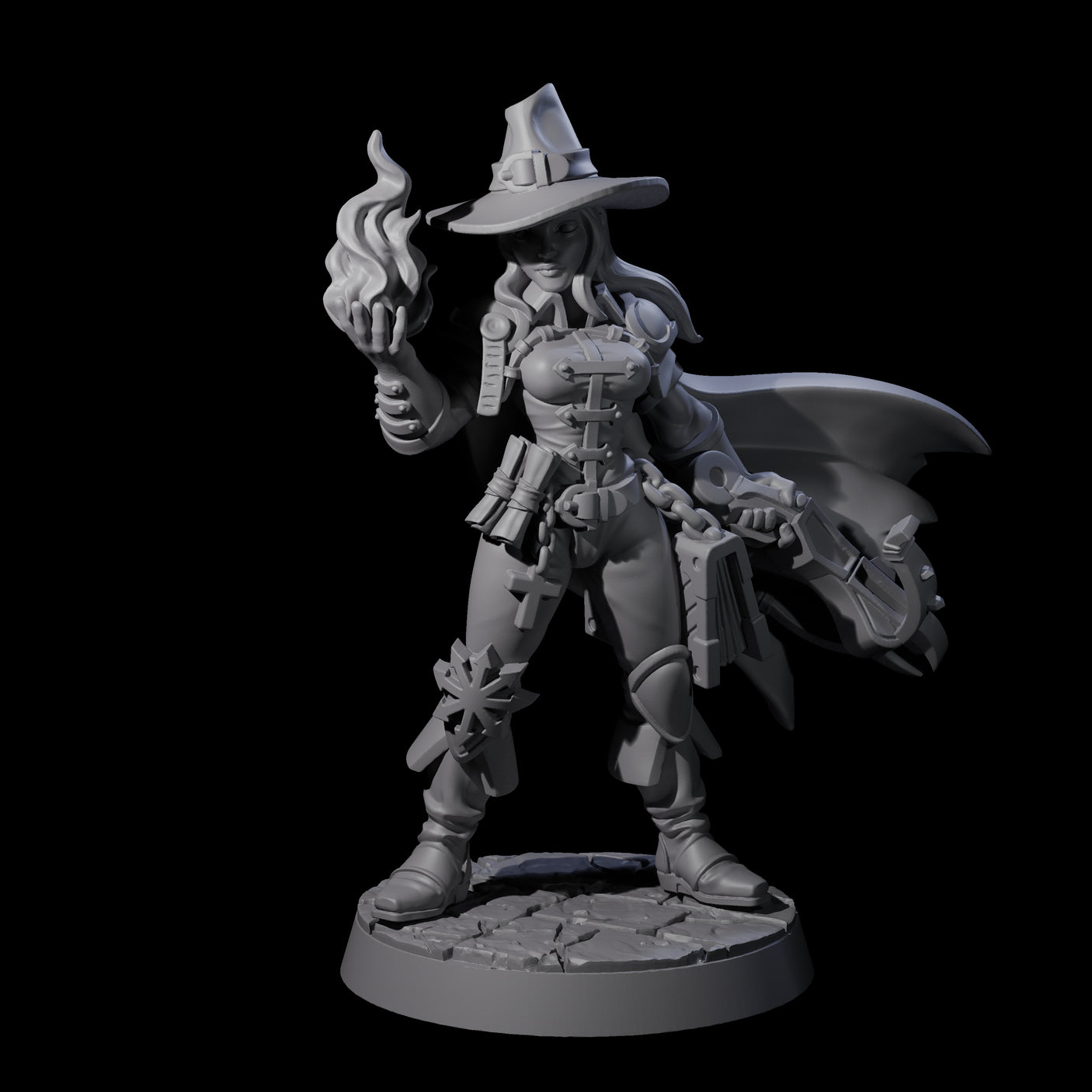 Vampire Hunter and the Hunted Miniature for Dungeons and Dragons, Pathfinder or other TTRPGs