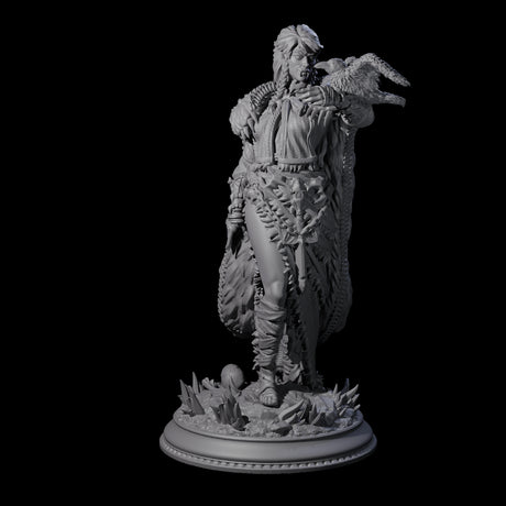 Vampire Raven Master Miniature for Dungeons and Dragons, Pathfinder or other TTRPGs