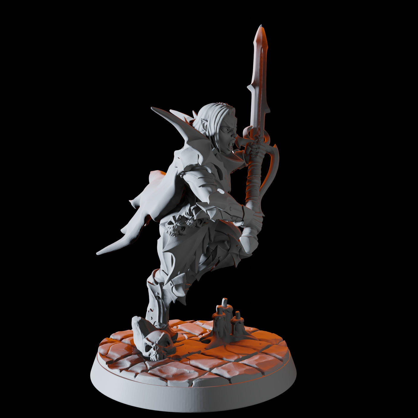 Vampire Spawn E Miniature for Dungeons and Dragons, Pathfinder or other TTRPGs