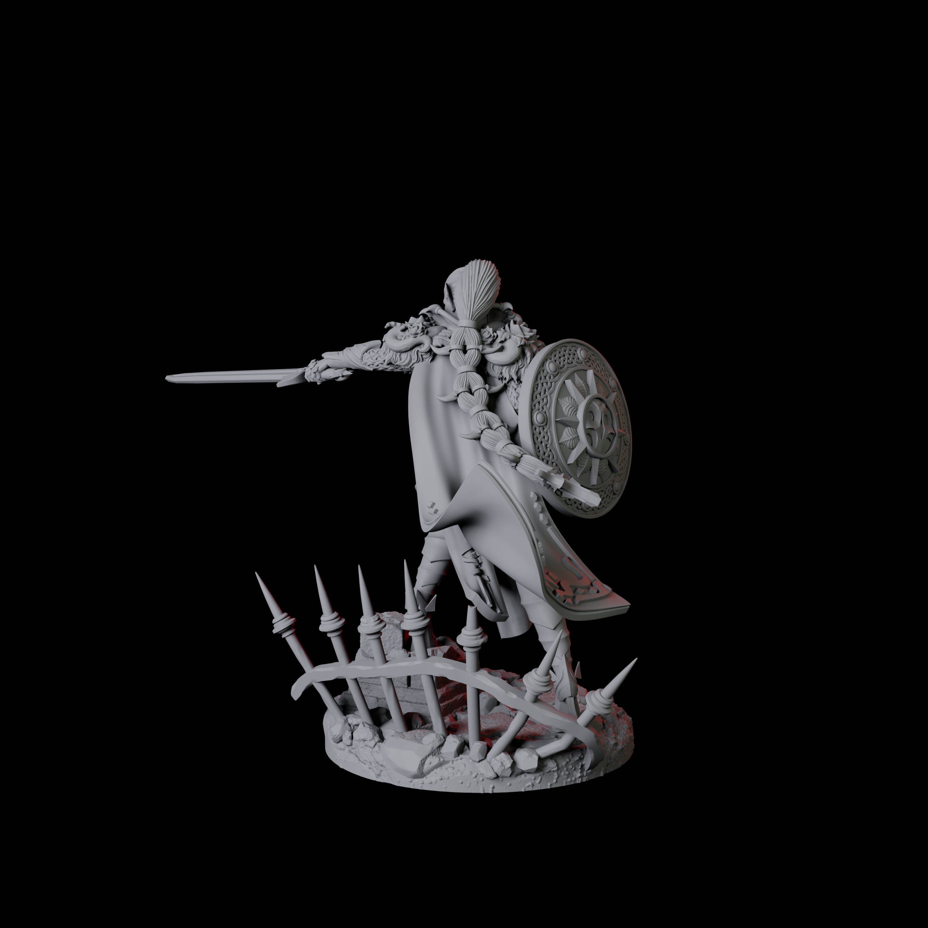 Vampire Warrior A Miniature for Dungeons and Dragons, Pathfinder or other TTRPGs