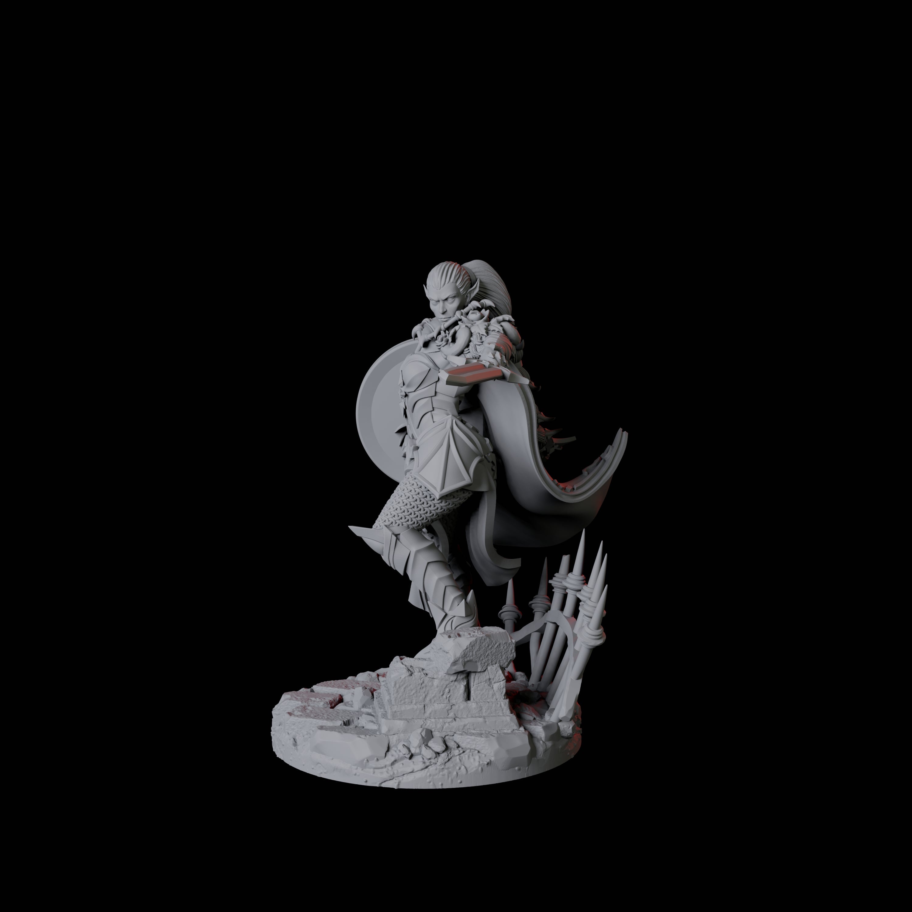 Vampire Warrior A Miniature for Dungeons and Dragons, Pathfinder or other TTRPGs