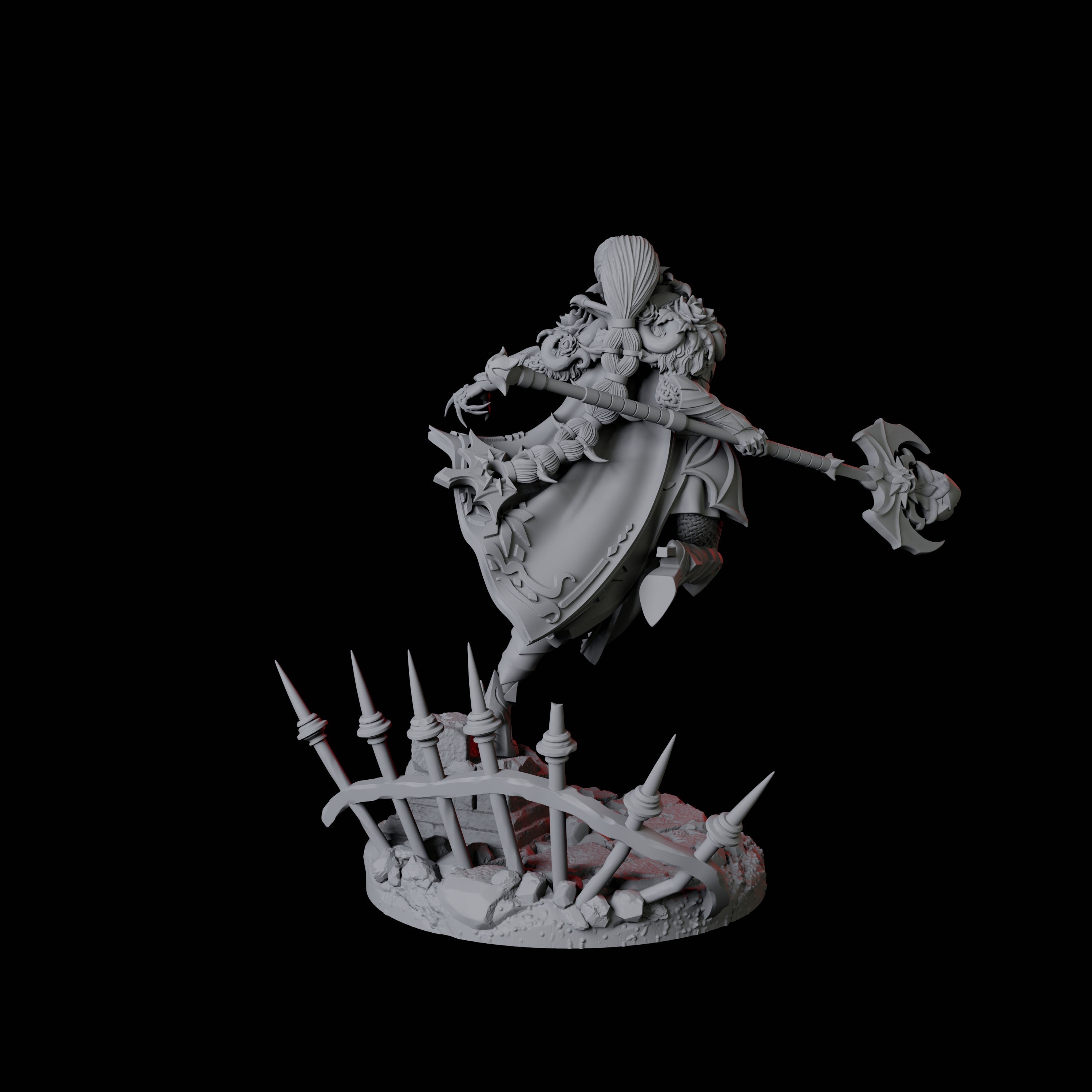 Vampire Warrior B Miniature for Dungeons and Dragons, Pathfinder or other TTRPGs