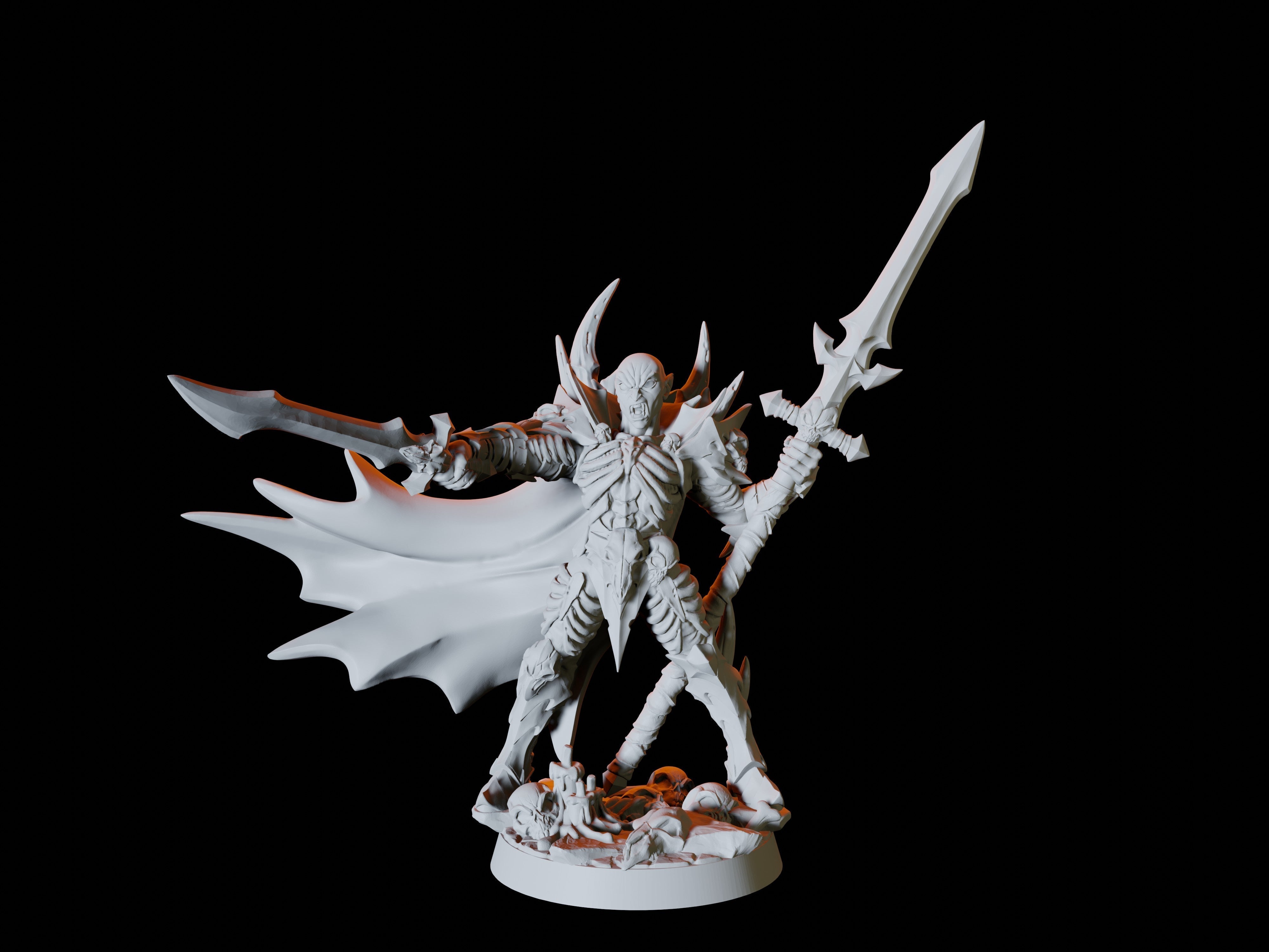 Vampire Warrior Miniature for Dungeons and Dragons - Myth Forged