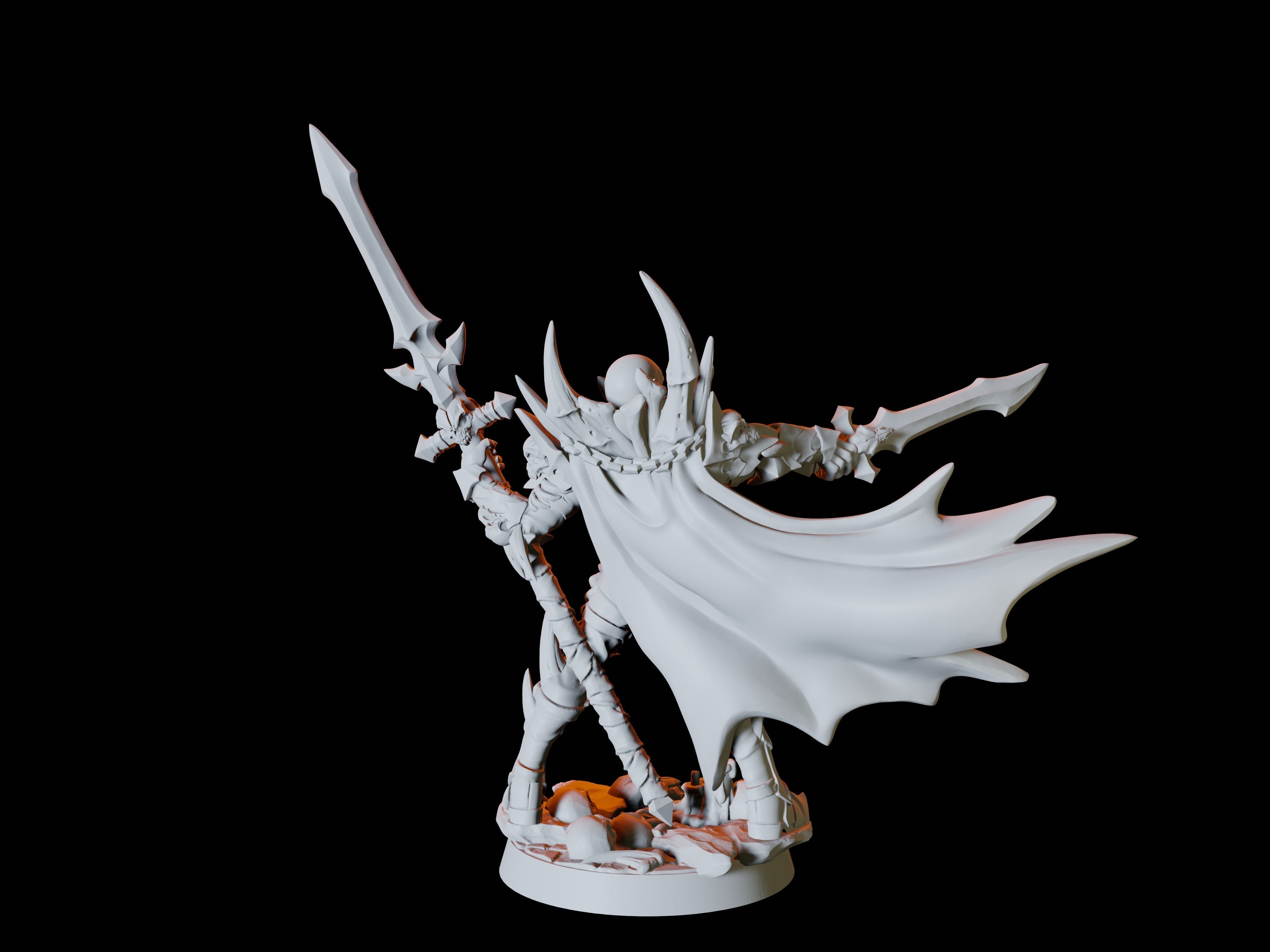 Vampire Warrior Miniature for Dungeons and Dragons - Myth Forged