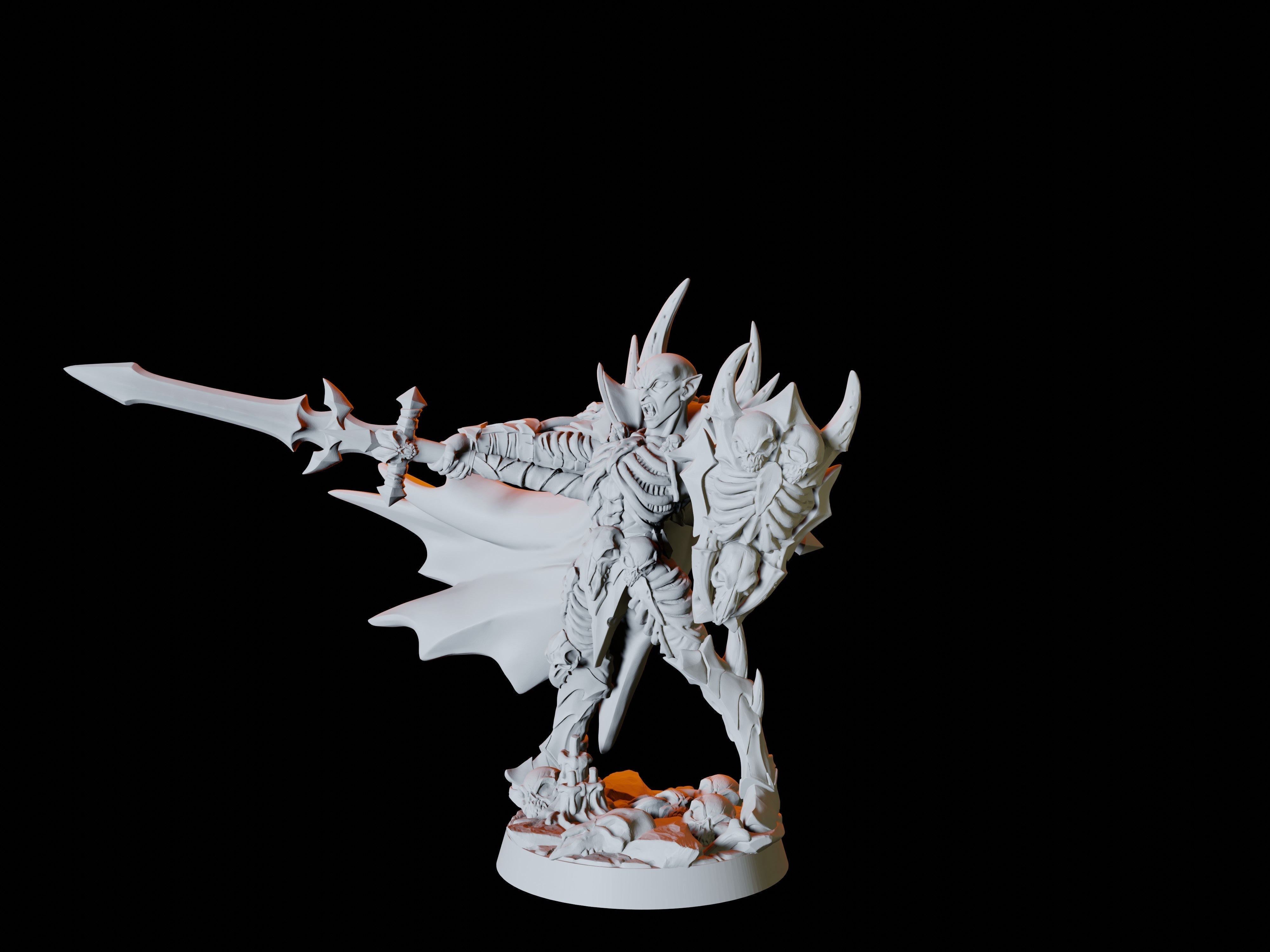 Vampire Warrior Miniature for Dungeons and Dragons - Myth Forged