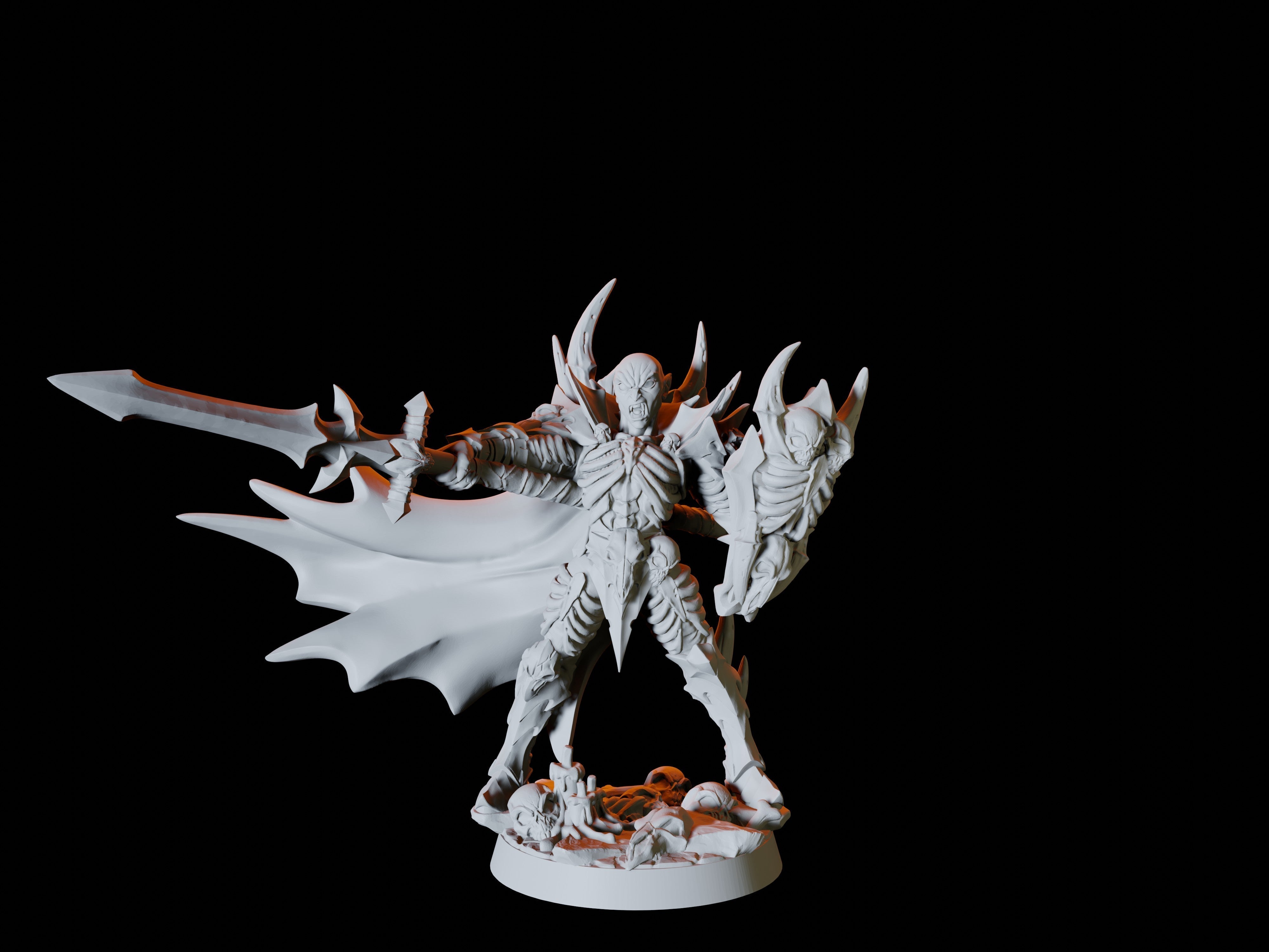 Vampire Warrior Miniature for Dungeons and Dragons - Myth Forged