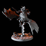 Vampire on Giant Bat C Miniature for Dungeons and Dragons, Pathfinder or other TTRPGs