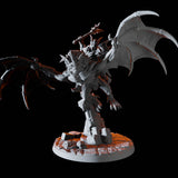 Vampire on Giant Bat D Miniature for Dungeons and Dragons, Pathfinder or other TTRPGs