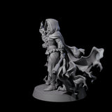 Vampiric Red Riding Hood Miniature for Dungeons and Dragons, Pathfinder or other TTRPGs