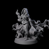 Vampiric Red Riding Hood Miniature for Dungeons and Dragons, Pathfinder or other TTRPGs