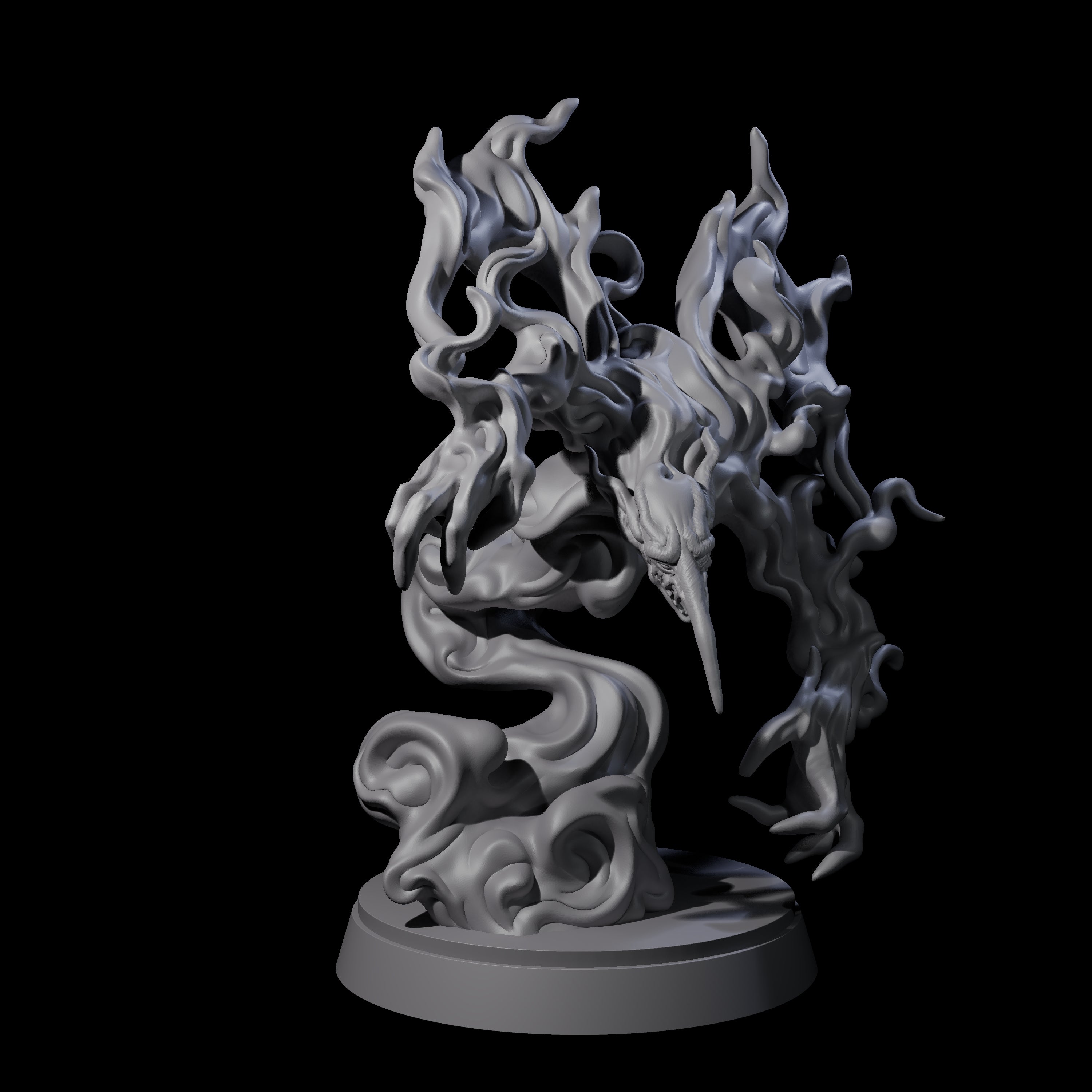Vaporous Smoke Mephit Miniature for Dungeons and Dragons, Pathfinder or other TTRPGs