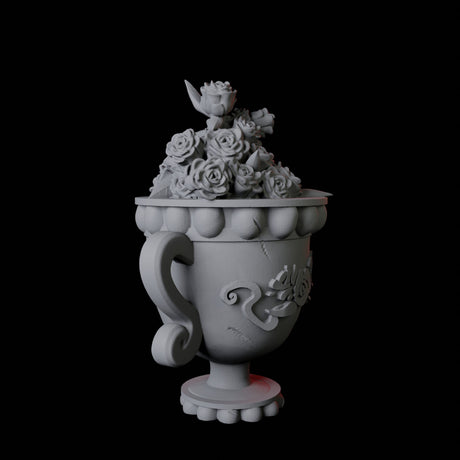 Vase with Flowers Miniature for Dungeons and Dragons, Pathfinder or other TTRPGs