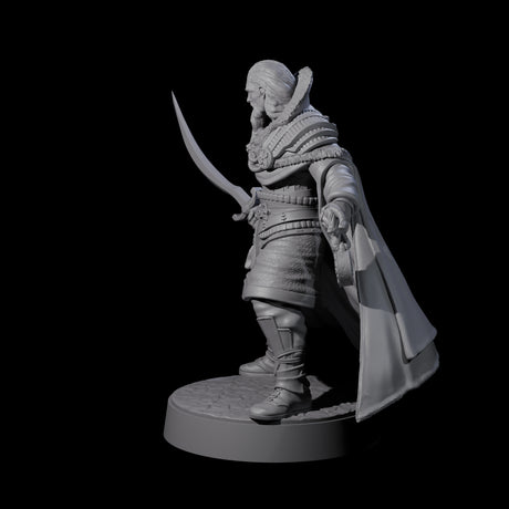 Vazano - Mercenary Company Captain Miniature for Dungeons and Dragons, Pathfinder or other TTRPGs