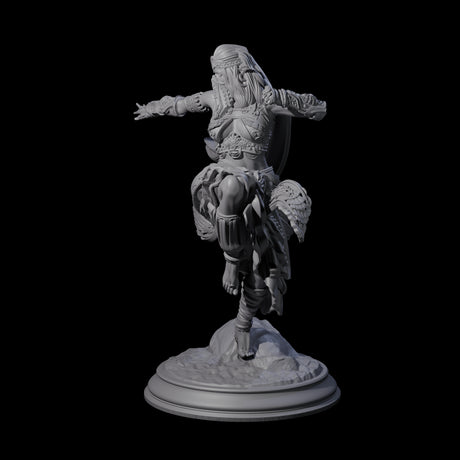 Veiled Elf Monk Miniature for Dungeons and Dragons, Pathfinder or other TTRPGs