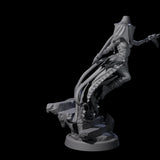 Veiled Striking Assassin Miniature for Dungeons and Dragons, Pathfinder or other TTRPGs