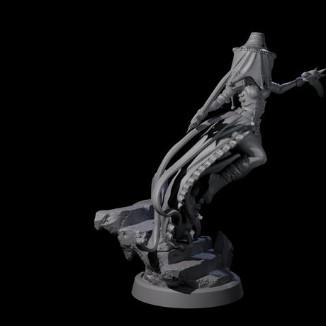 Veiled Striking Assassin Miniature for Dungeons and Dragons, Pathfinder or other TTRPGs