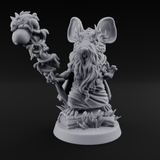Venerable Mousling Sage Miniature for Dungeons and Dragons, Pathfinder or other TTRPGs