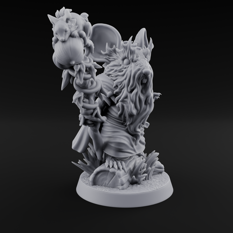 Venerable Mousling Sage Miniature for Dungeons and Dragons, Pathfinder or other TTRPGs