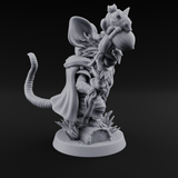 Venerable Mousling Sage Miniature for Dungeons and Dragons, Pathfinder or other TTRPGs