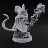 Venerable Mousling Sage Miniature for Dungeons and Dragons, Pathfinder or other TTRPGs