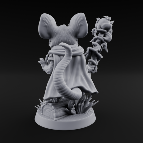 Venerable Mousling Sage Miniature for Dungeons and Dragons, Pathfinder or other TTRPGs