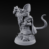 Venerable Mousling Sage Miniature for Dungeons and Dragons, Pathfinder or other TTRPGs