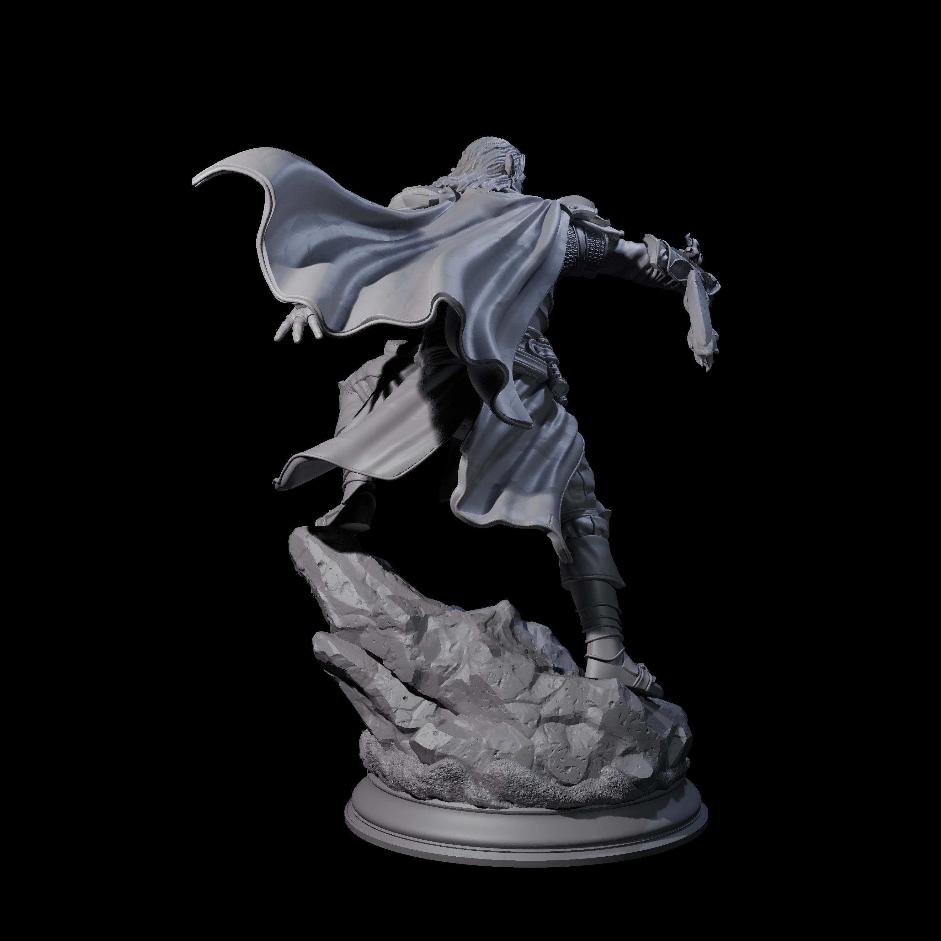 Veteran Elf Warrior Miniature for Dungeons and Dragons, Pathfinder or other TTRPGs