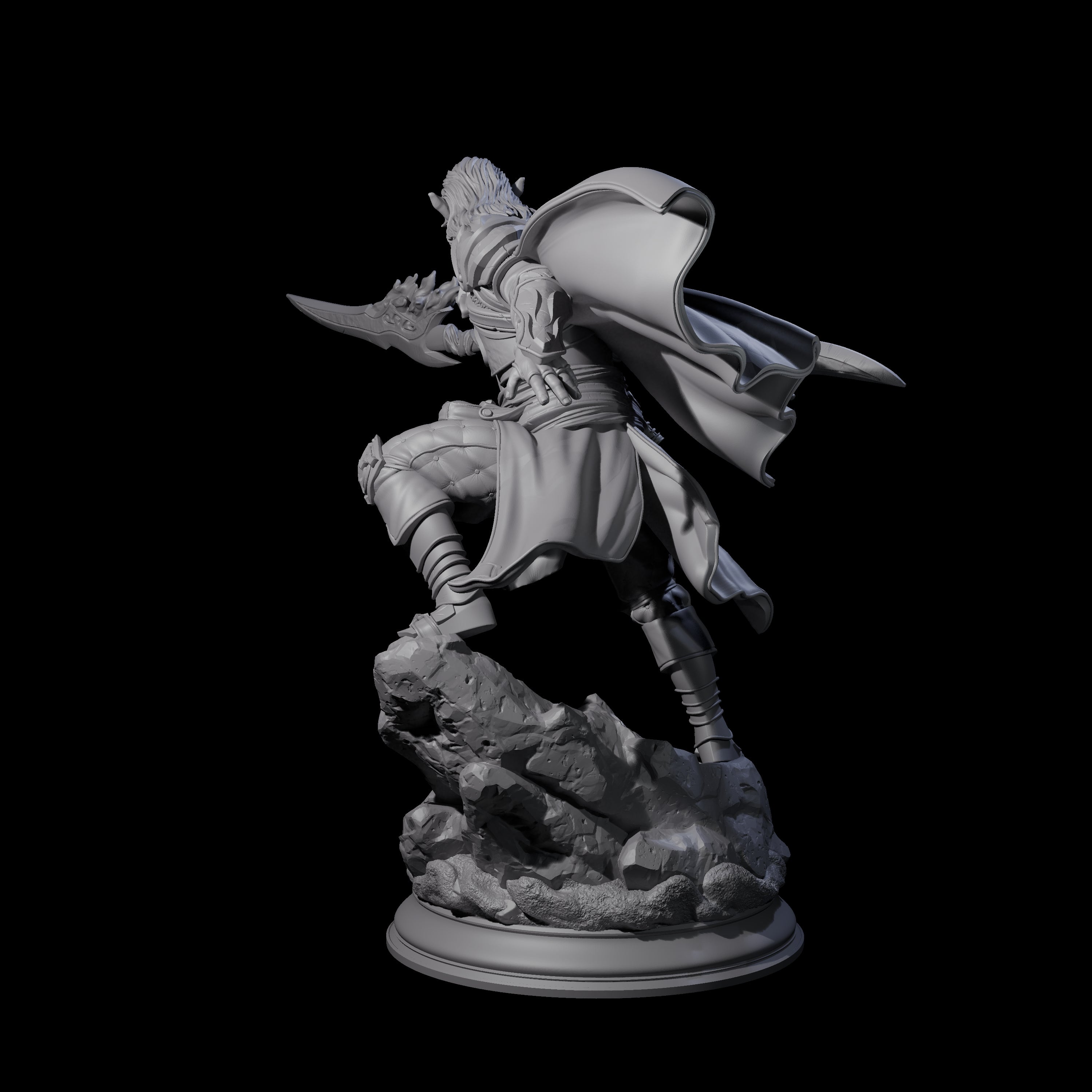 Veteran Elf Warrior Miniature for Dungeons and Dragons, Pathfinder or other TTRPGs