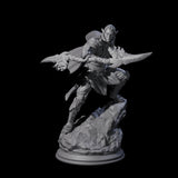 Veteran Elf Warrior Miniature for Dungeons and Dragons, Pathfinder or other TTRPGs