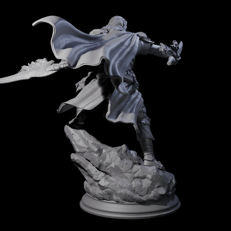 Veteran Elf Warrior Miniature for Dungeons and Dragons, Pathfinder or other TTRPGs