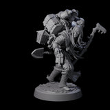 Veteran Graverobber Human Warrior Miniature for Dungeons and Dragons, Pathfinder or other TTRPGs