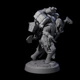 Veteran Graverobber Human Warrior Miniature for Dungeons and Dragons, Pathfinder or other TTRPGs