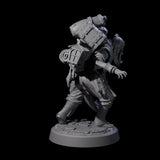 Veteran Graverobber Human Warrior Miniature for Dungeons and Dragons, Pathfinder or other TTRPGs
