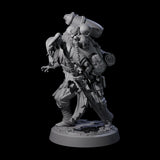 Veteran Graverobber Human Warrior Miniature for Dungeons and Dragons, Pathfinder or other TTRPGs