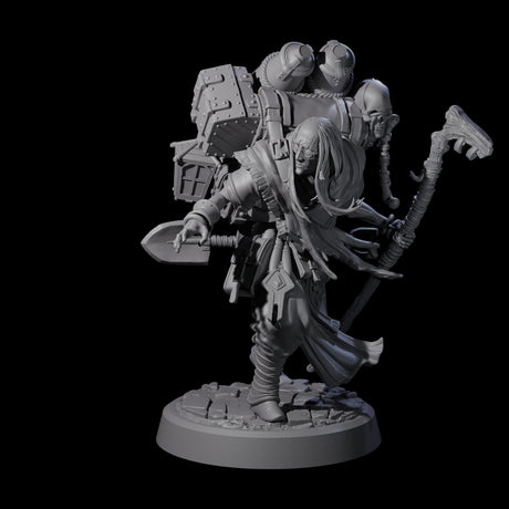 Veteran Graverobber Human Warrior Miniature for Dungeons and Dragons, Pathfinder or other TTRPGs