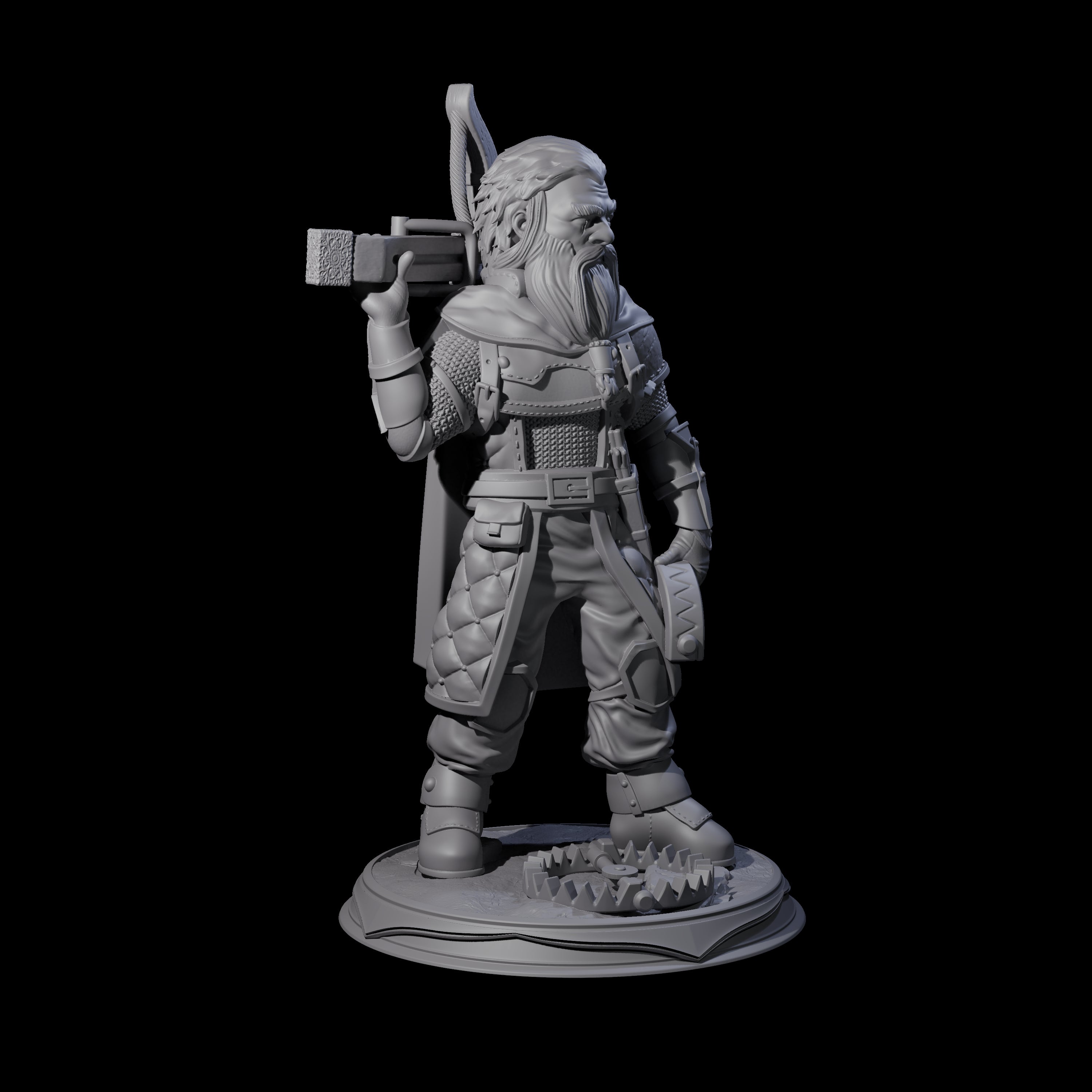 Veteran Halfling Hunter Miniature for Dungeons and Dragons, Pathfinder or other TTRPGs