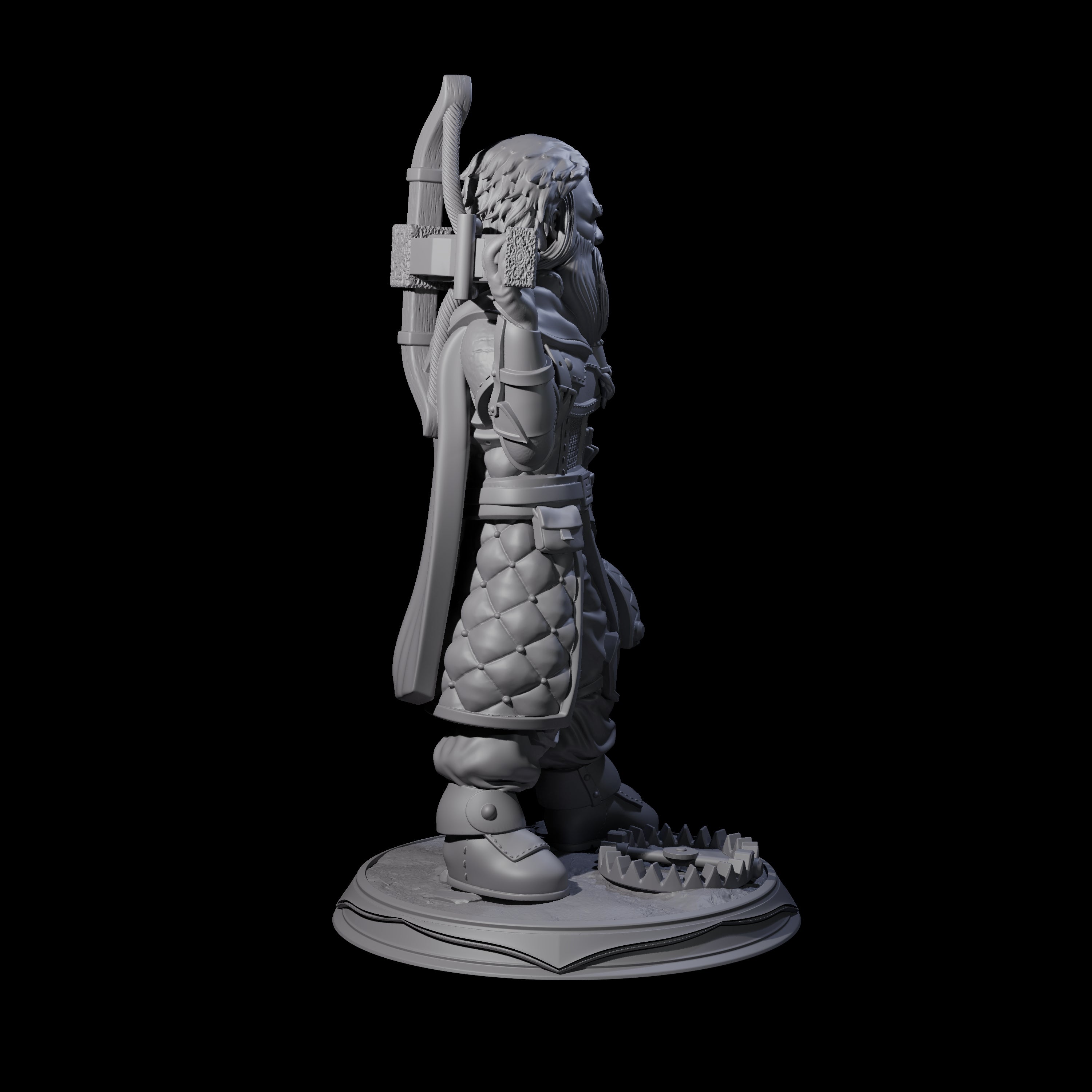 Veteran Halfling Hunter Miniature for Dungeons and Dragons, Pathfinder or other TTRPGs